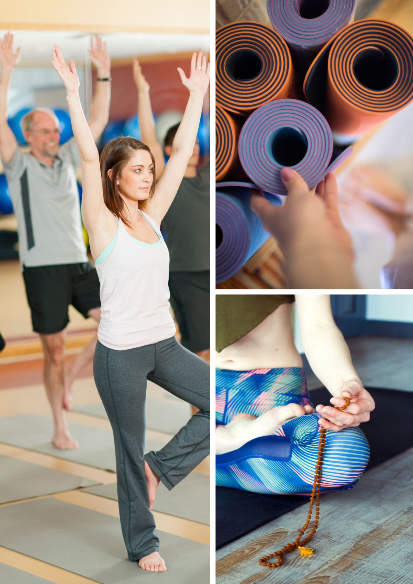 Montage photos site internet oys Position Yoga Studio Oasis Limoges